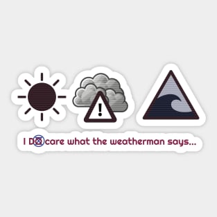 Severe Weather Warning Sticker